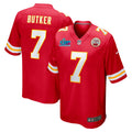 Harrison Butker Kansas City Chiefs Nike Super Bowl LVII Patch Game Jersey   Red