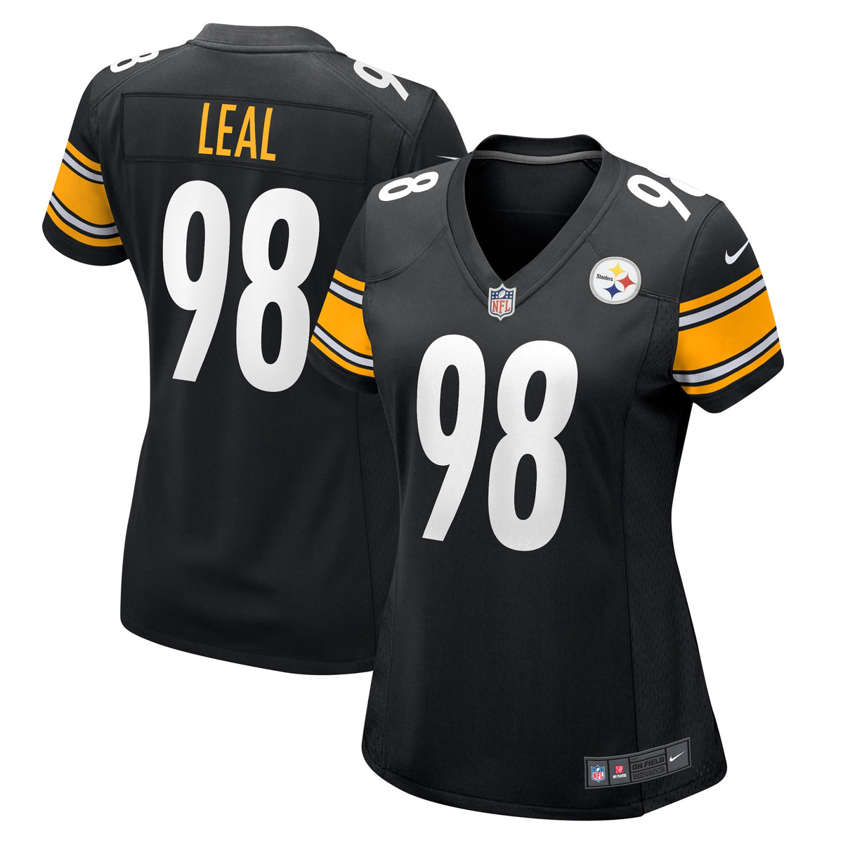 DeMarvin Leal Pittsburgh Steelers Nike Women s Game Player Jersey   Black