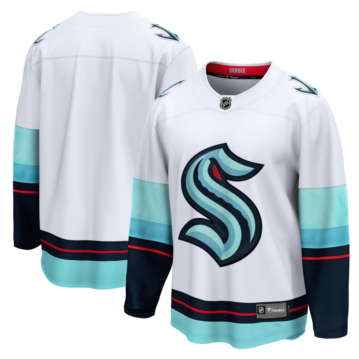 Men's Fanatics Branded White Seattle Kraken Away Breakaway Jersey