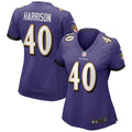 Women s Nike Malik Harrison Purple Baltimore Ravens Game Jersey