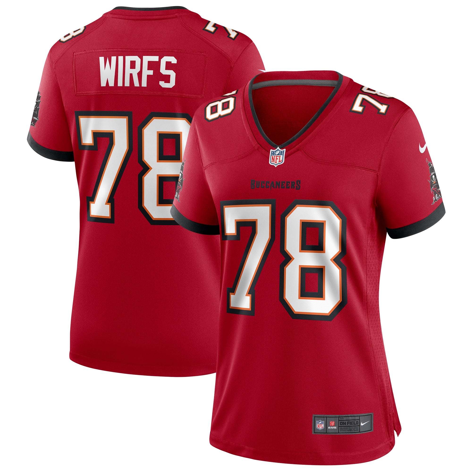 Tristan Wirfs Tampa Bay Buccaneers Nike Women s Game Jersey   Red