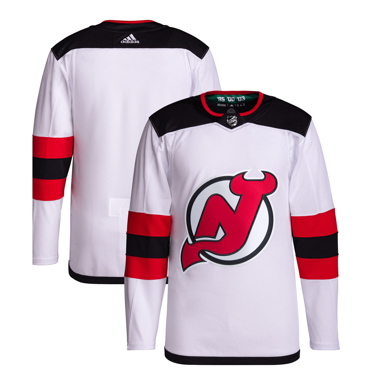 New Jersey Devils adidas Away Primegreen Authentic Pro Jersey White