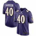 Men s Nike Malik Harrison Purple Baltimore Ravens Game Jersey