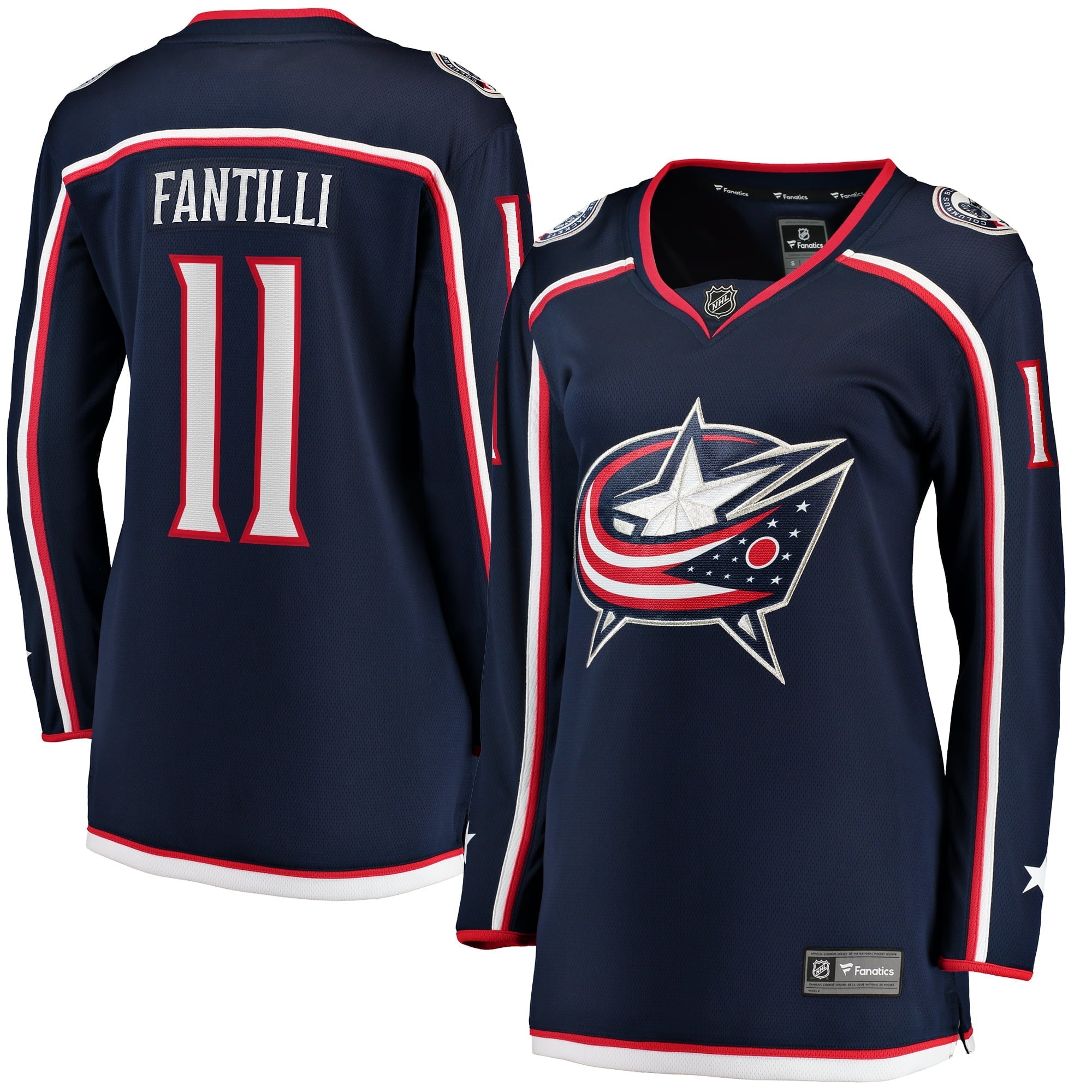 Women's Fanatics Branded Adam Fantilli Navy Columbus Blue Jackets Home Breakaway Player Jersey