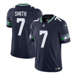 Men s Seattle Seahawks Geno Smith 2023 F.U.S.E. Navy Limited Stitched Jersey