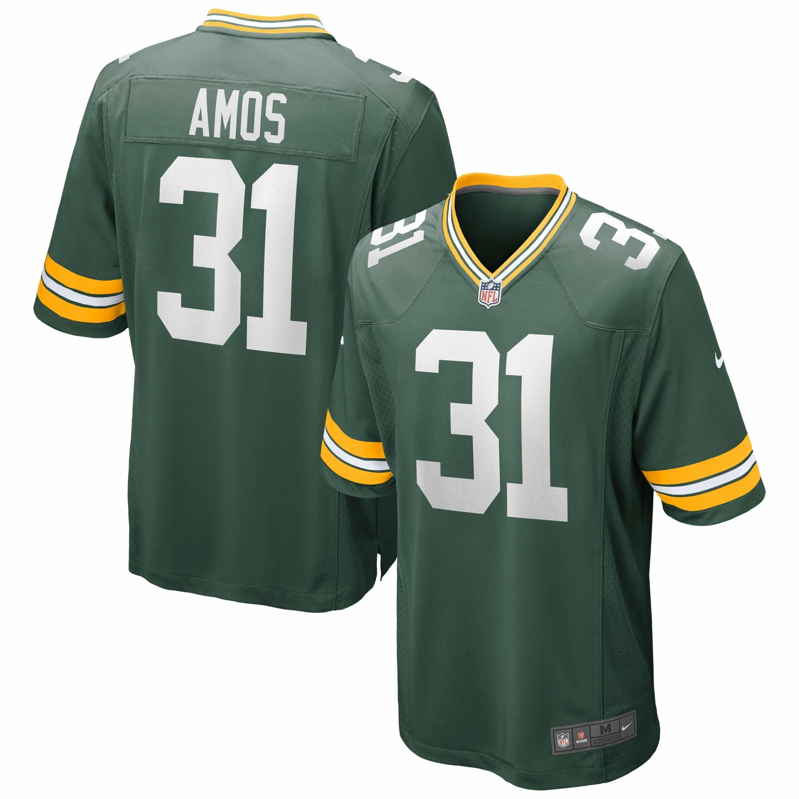 Men s Nike Adrian Amos Green Green Bay Packers Game Jersey