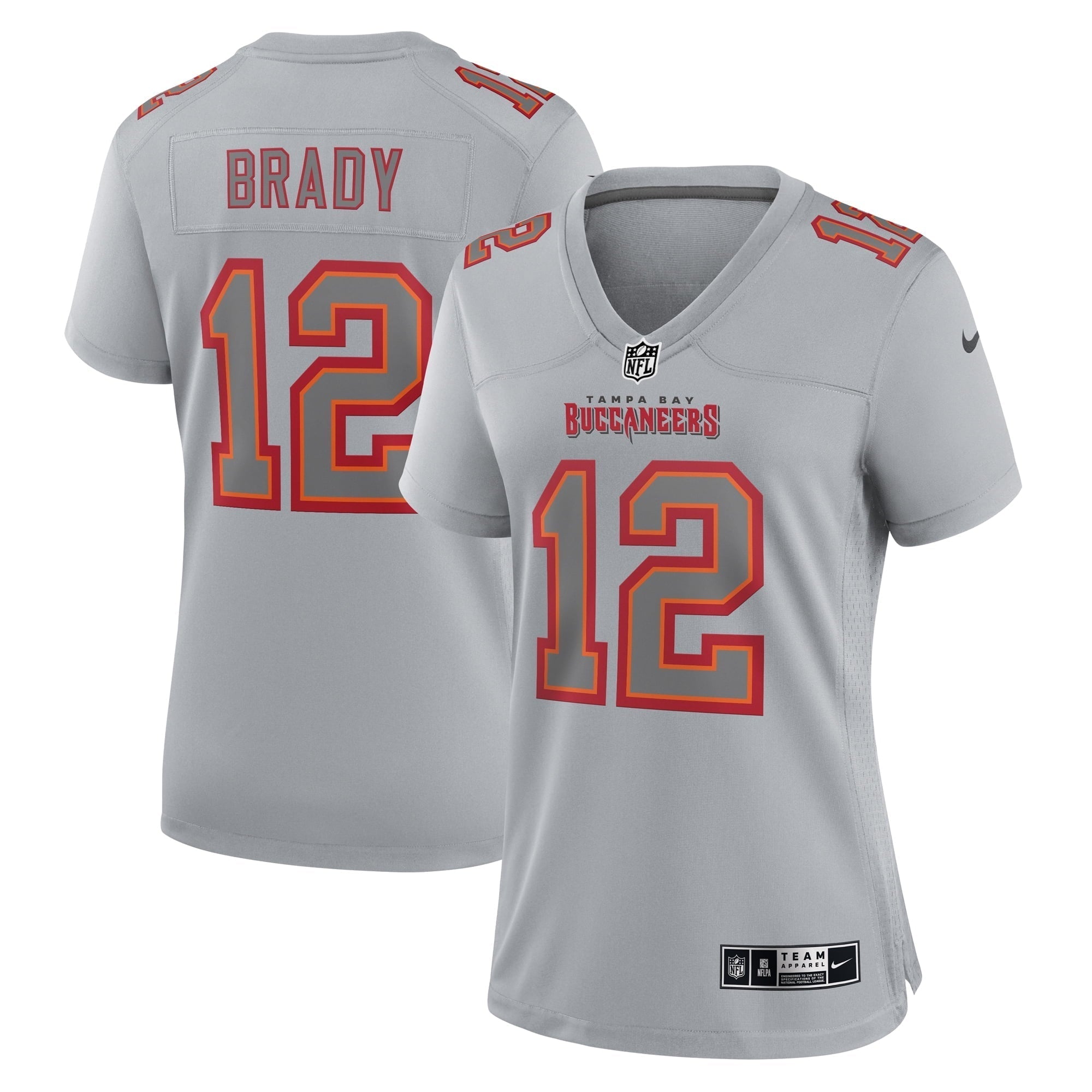 Women s Nike Tom Brady Gray Tampa Bay Buccaneers Atmosphere Fashion Game Jersey