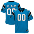 Carolina Panthers Nike Youth Alternate Custom Game Jersey   Blue