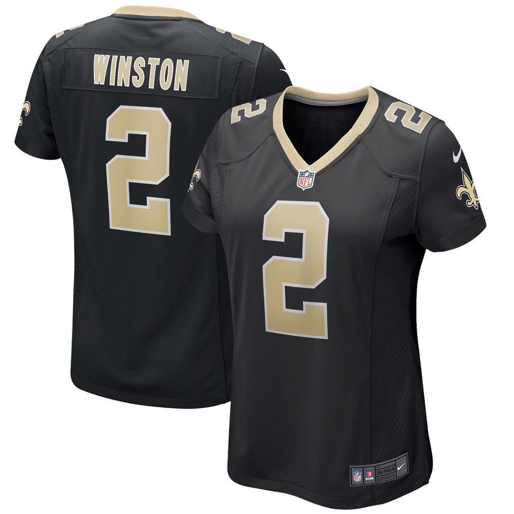 Women s New Orleans Saints Jameis Winston Game Jersey Black