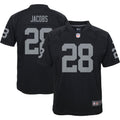 Josh Jacobs Las Vegas Raiders Nike Youth Game Jersey   Black