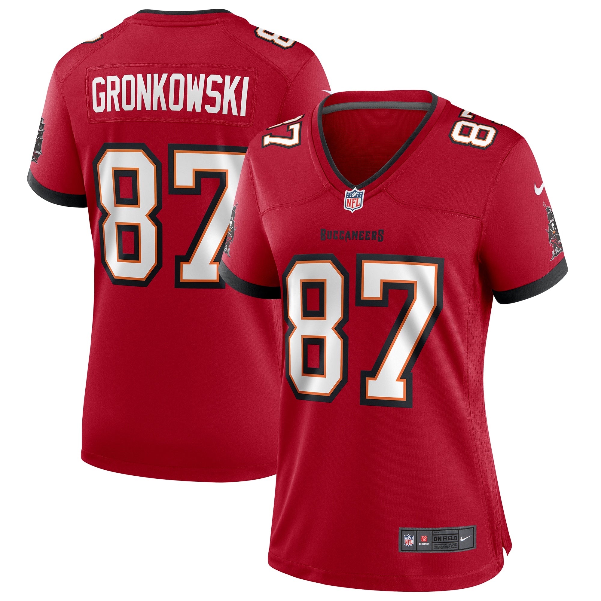 Rob Gronkowski Tampa Bay Buccaneers Nike Women s Game Jersey   Red