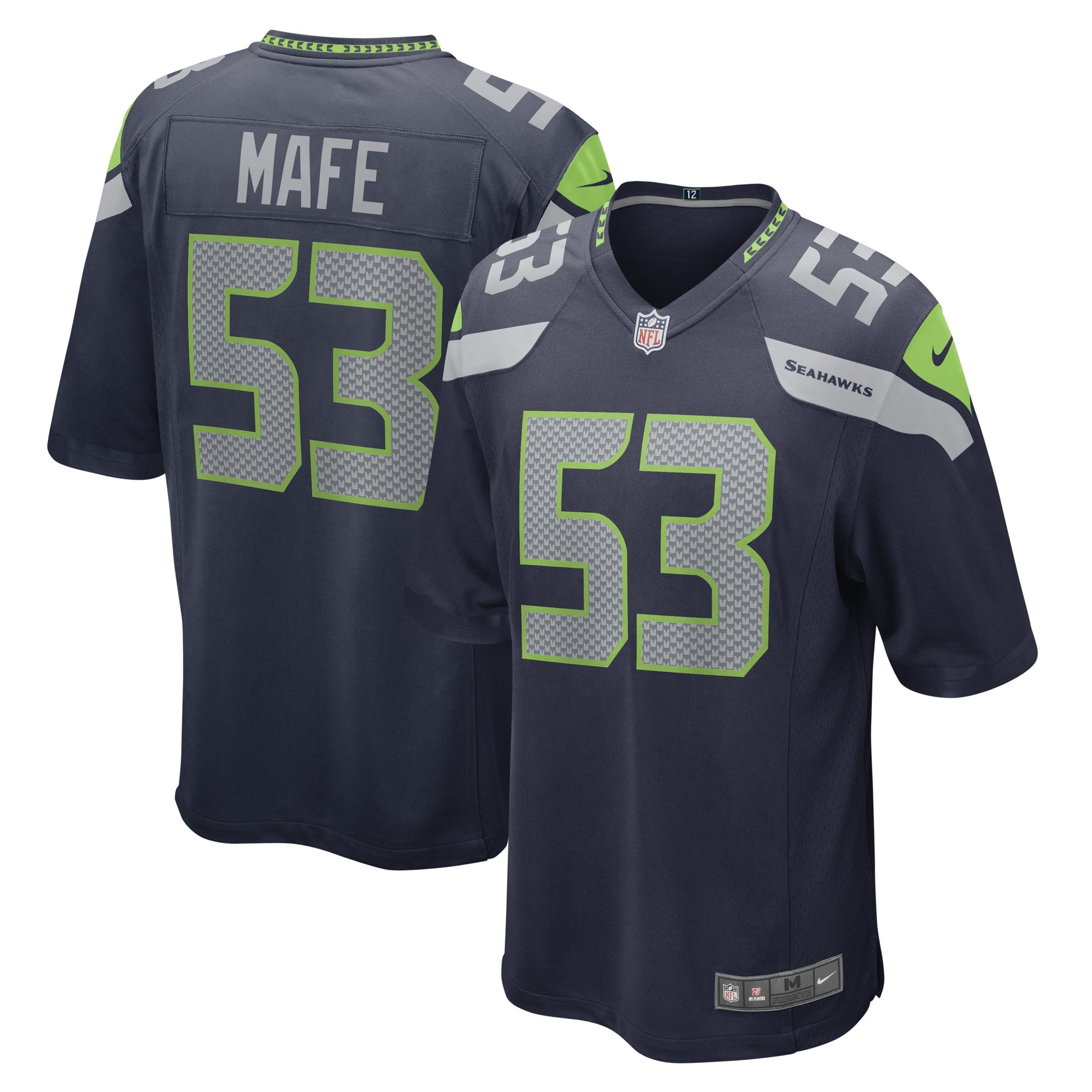 Boye Mafe Seattle Seahawks Nike Game Player Jersey College Navy