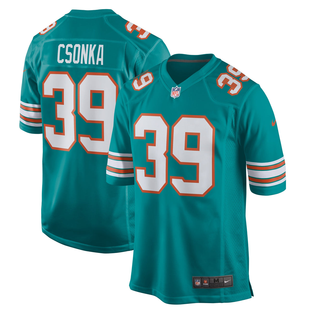 Larry Csonka Miami Dolphins Nike Retired Player Jersey   Aqua