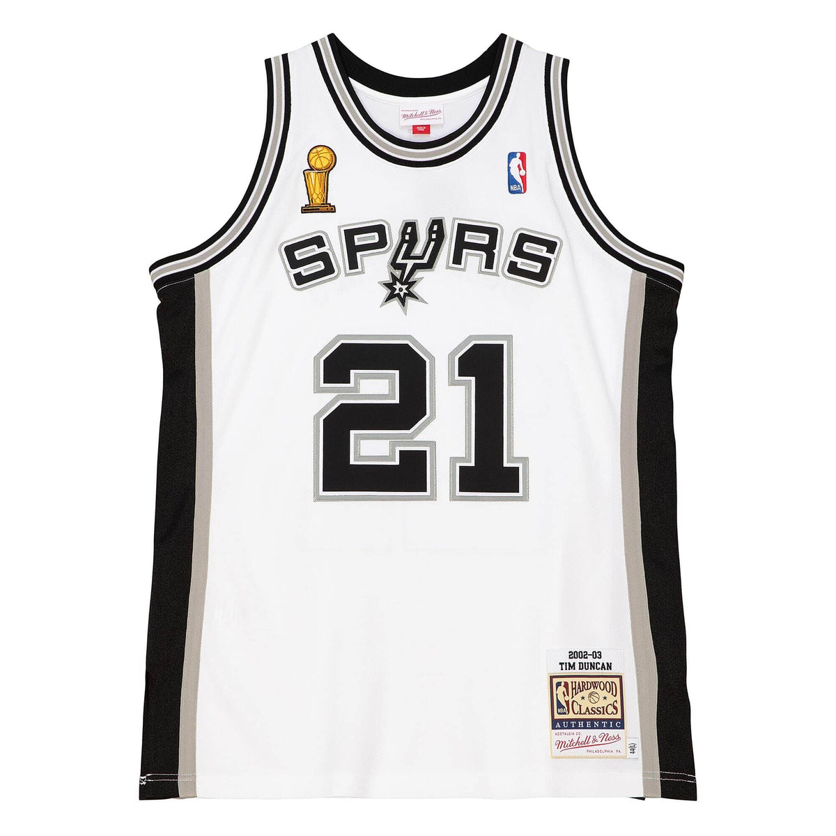 Authentic Tim Duncan San Antonio Spurs Finals 2002-03 Jersey
