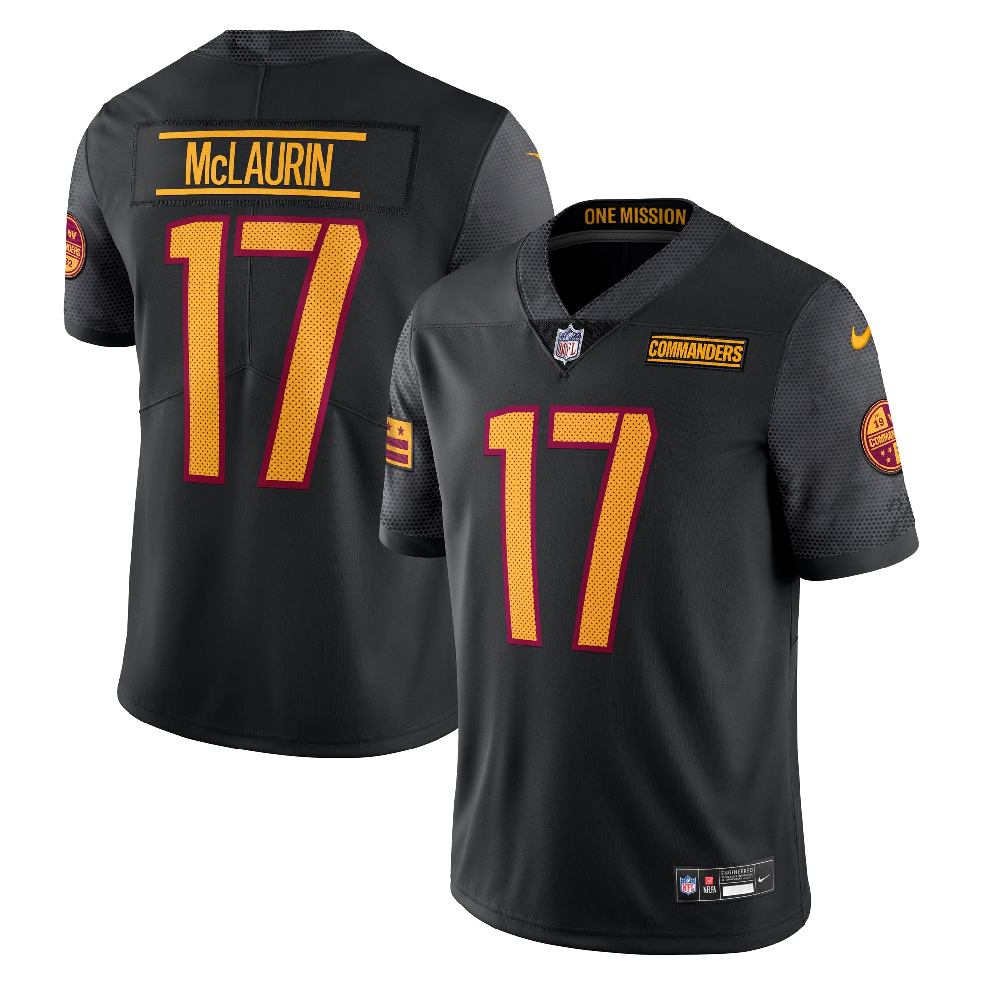 Terry McLaurin Washington Commanders Nike Alternate Vapor Untouchable Limited Jersey   Black