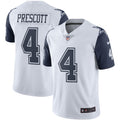 Men s Nike Dak Prescott Dallas Cowboys White Color Rush Vapor Limited Jersey
