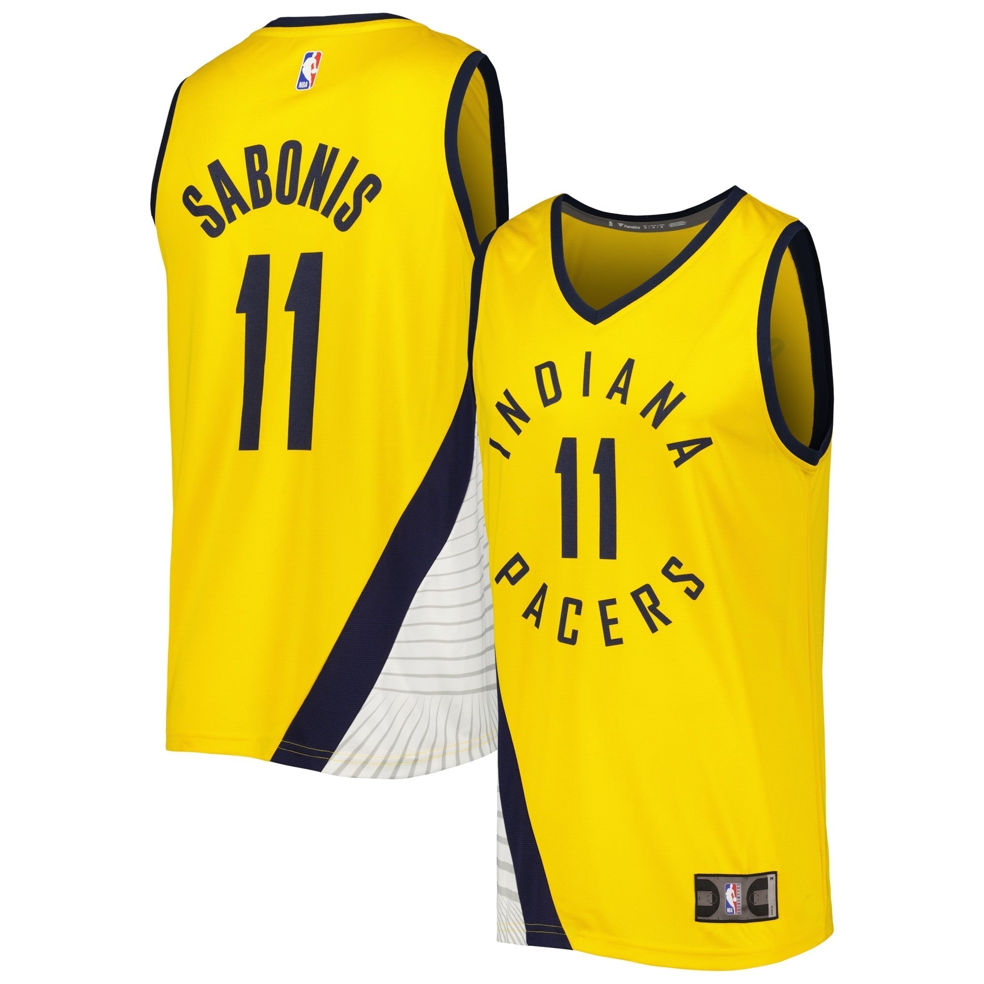 Men's Fanatics Branded Domantas Sabonis Gold Indiana Pacers Fast Break Player Replica Jersey - Statement Edition