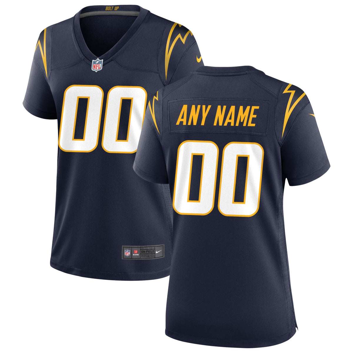 Los Angeles Chargers Nike Women s Alternate Custom Game Jersey   Navy