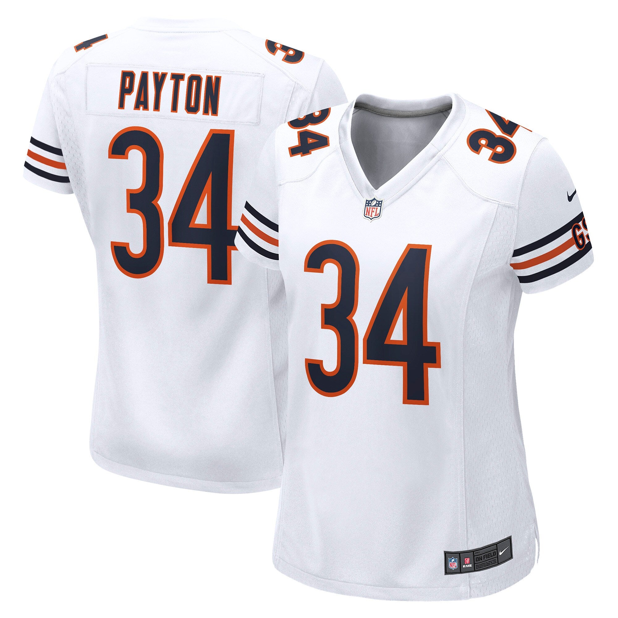 Walter Payton Chicago Bears Nike Women s Retired Game Jersey   White