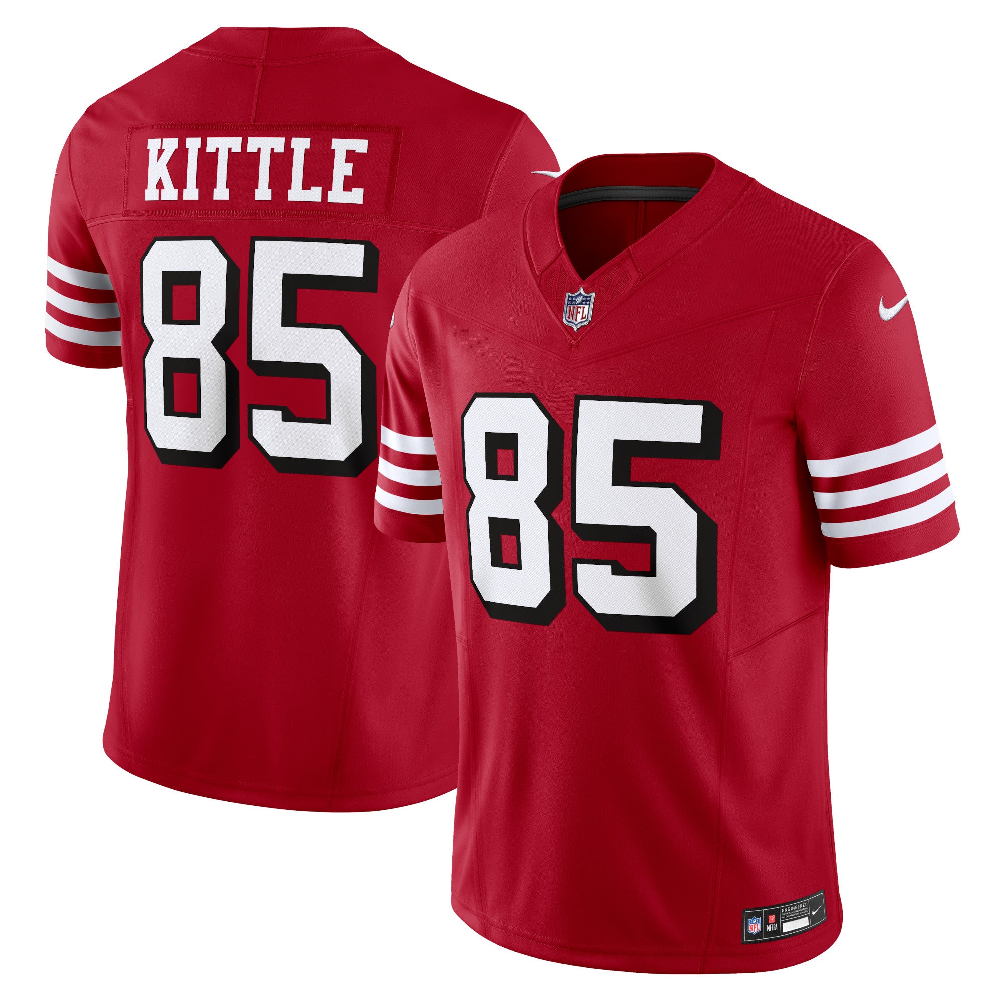 George Kittle San Francisco 49ers Nike Vapor F.U.S.E. Limited Jersey   Scarlet