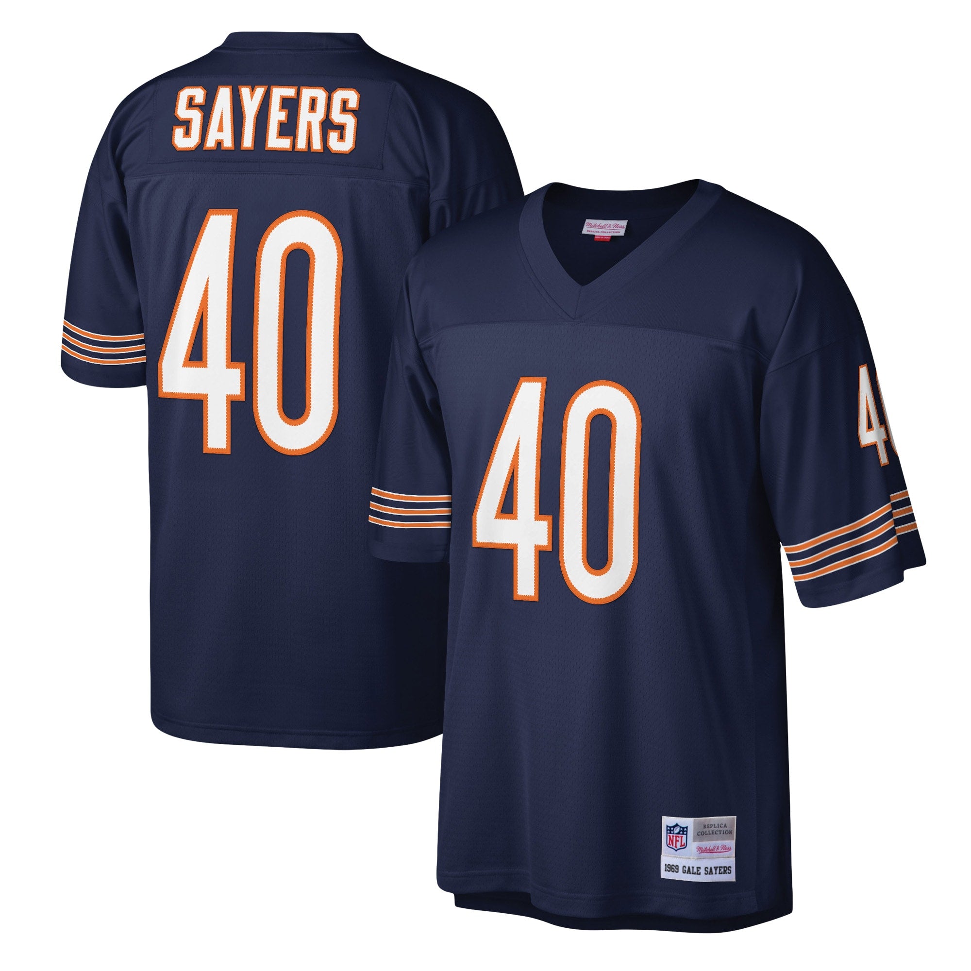 Gale Sayers Chicago Bears Mitchell   Ness Legacy Replica Jersey   Navy