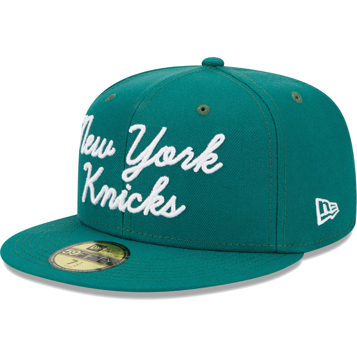 New York Knicks New Era Script 59FIFTY Fitted Hat - Augusta Green