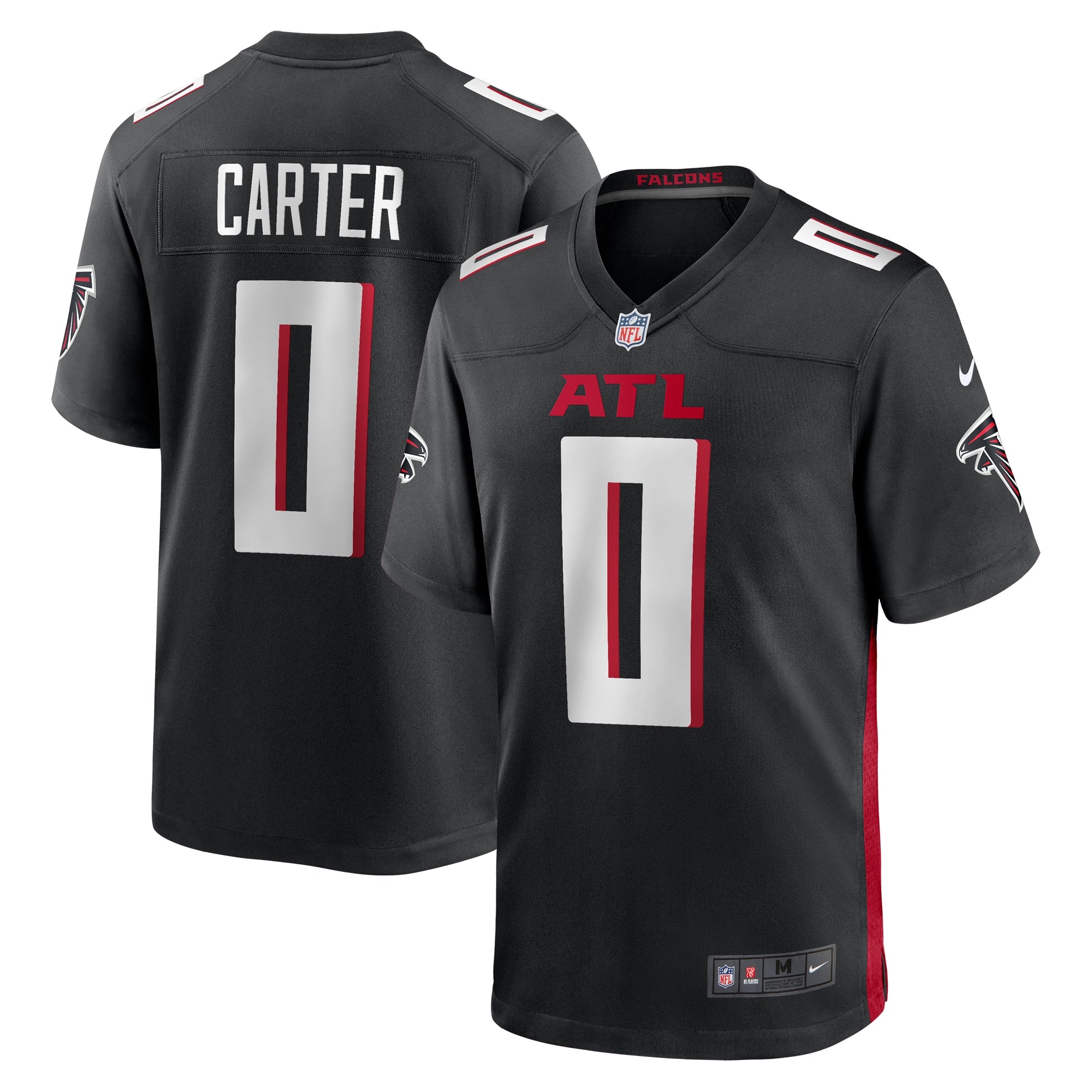 Lorenzo Carter Atlanta Falcons Nike Game Player Jersey   Black