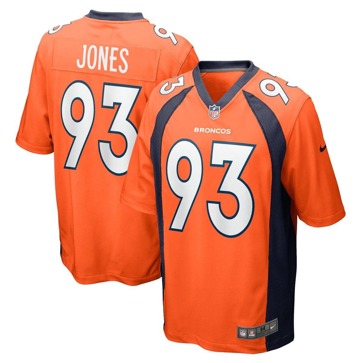 Troy Jones Denver Broncos Nike Game Jersey   Orange