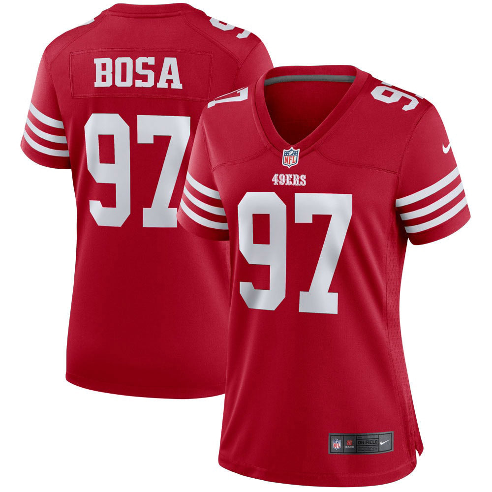 Women s San Francisco 49ers Nick Bosa Player Game Jersey Scarlet
