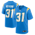 Nick Niemann Los Angeles Chargers Nike Game Player Jersey   Powder Blue