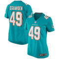 Women s Nike Sam Eguavoen Aqua Miami Dolphins Game Jersey