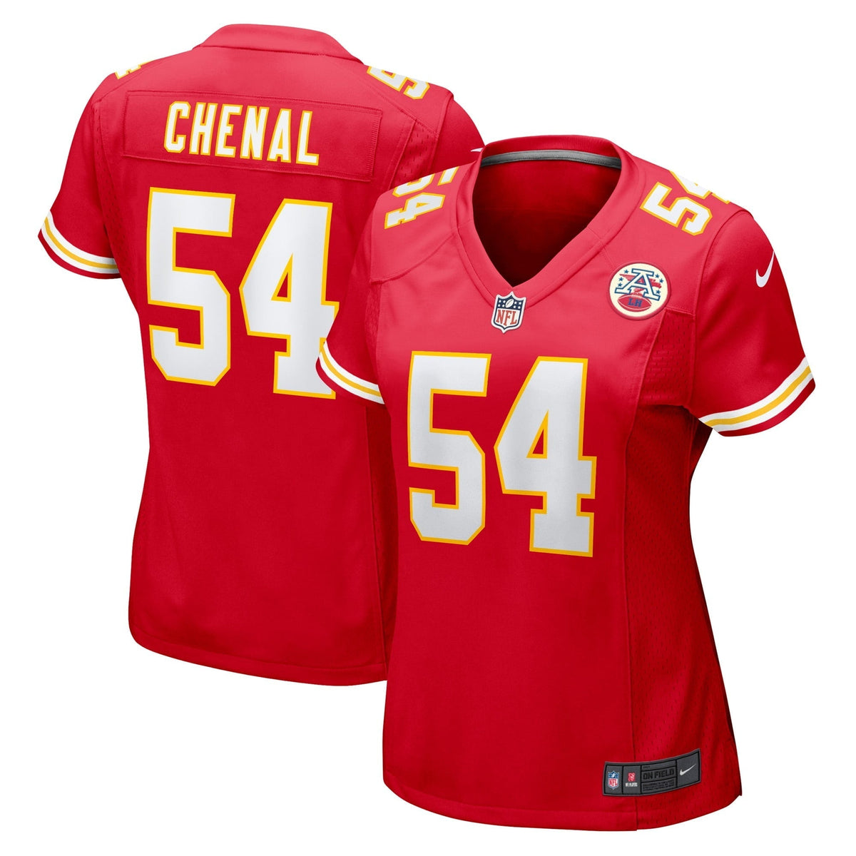Women s Nike Leo Chenal Red Kansas City Chiefs Game Player Jersey
