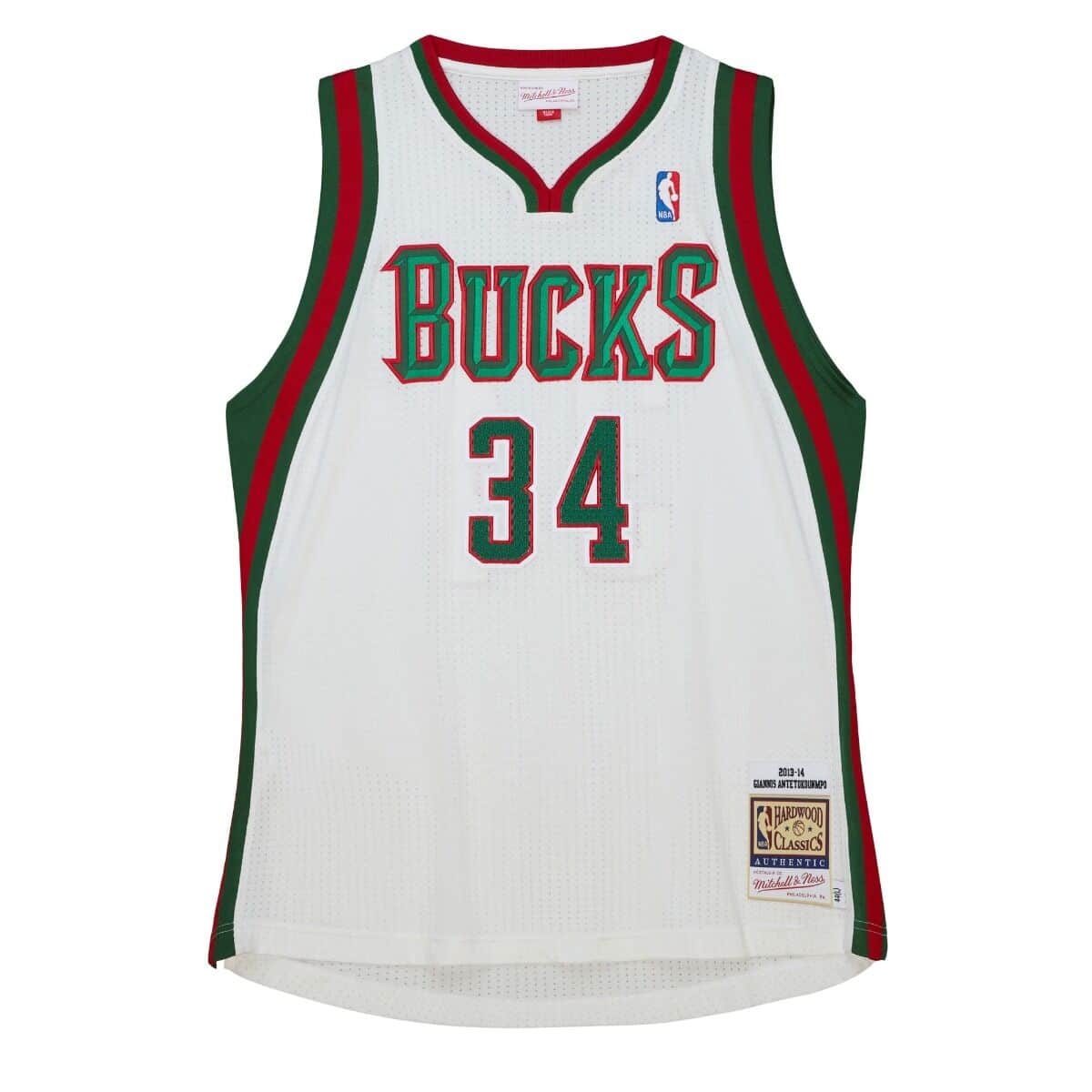 Authentic Giannis Antetokounmpo Milwaukee Bucks Home 2013-14 Jersey