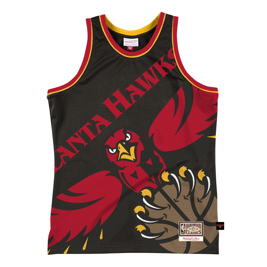 Men's Atlanta Hawks, NBA Jerseys Mitchell & Ness Black Hardwood Classics Blown Out Fashion Jersey