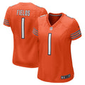 Women s Chicago Bears Justin Fields Game Jersey Orange