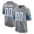 Detroit Lions Nike Alternate Custom Game Jersey   Gray