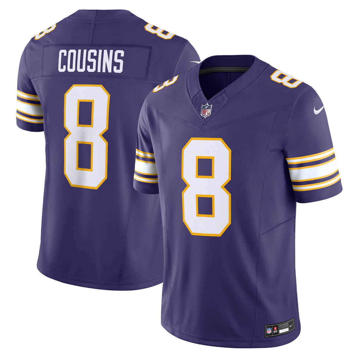 Kirk Cousins Minnesota Vikings Nike Vapor F.U.S.E. Limited Jersey   Purple
