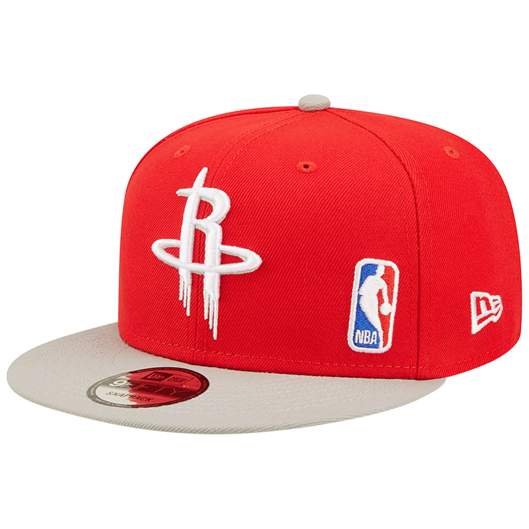 Houston Rockets New Era Back Letter Arch 9FIFTY Snapback Hat - Red/Gray