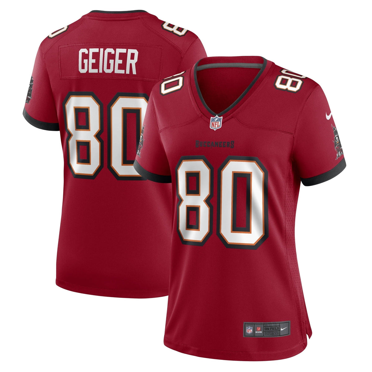 Women s Nike Kaylon Geiger Red Tampa Bay Buccaneers Game Player Jersey