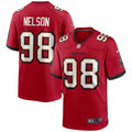 Men s Nike Anthony Nelson Red Tampa Bay Buccaneers Game Jersey