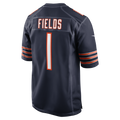 Justin Fields Chicago Bears Nike Navy Home Game Replica Jersey