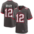 Men s Nike Tom Brady Pewter Tampa Bay Buccaneers Alternate Game Jersey