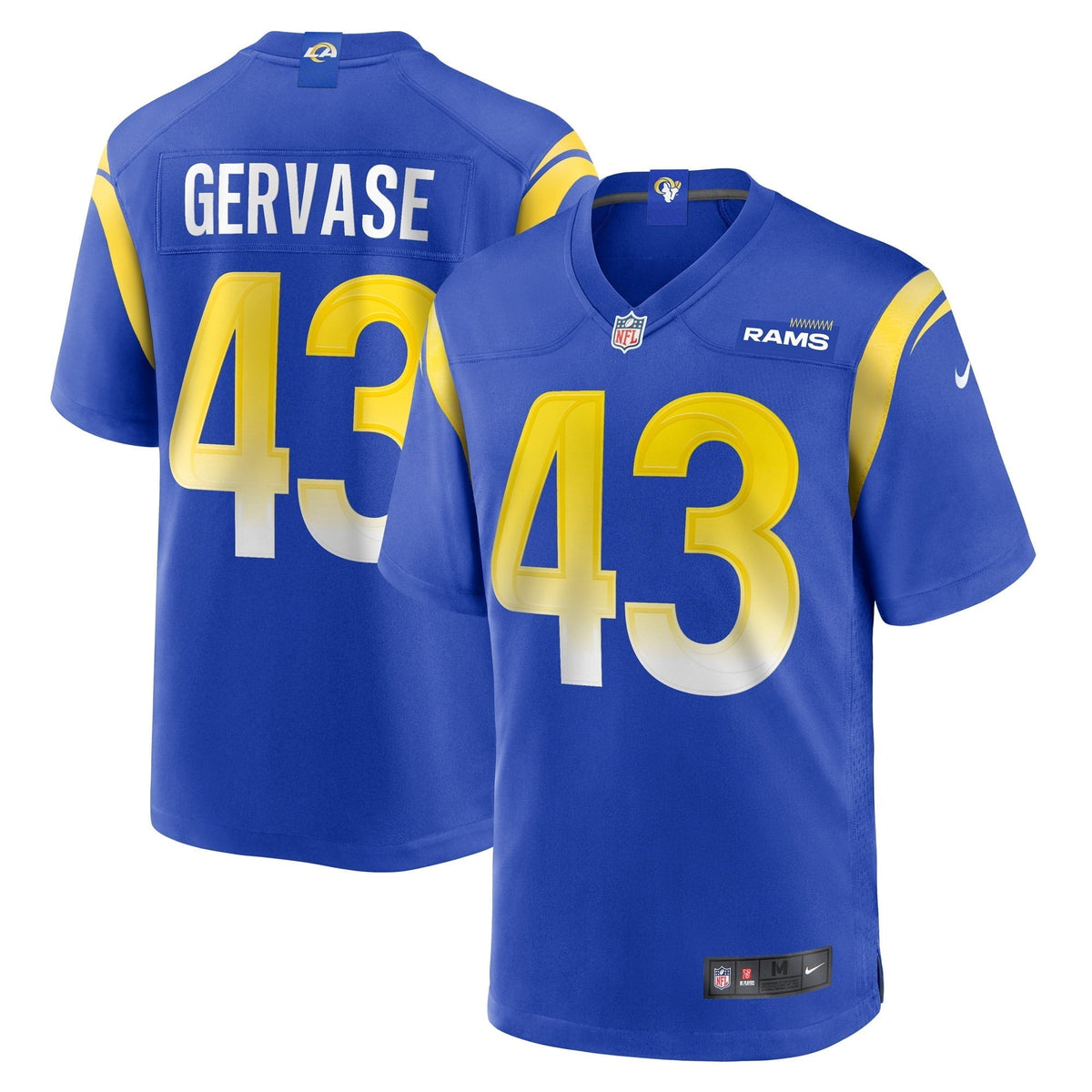 Men s Nike Jake Gervase Royal Los Angeles Rams Game Player Jersey