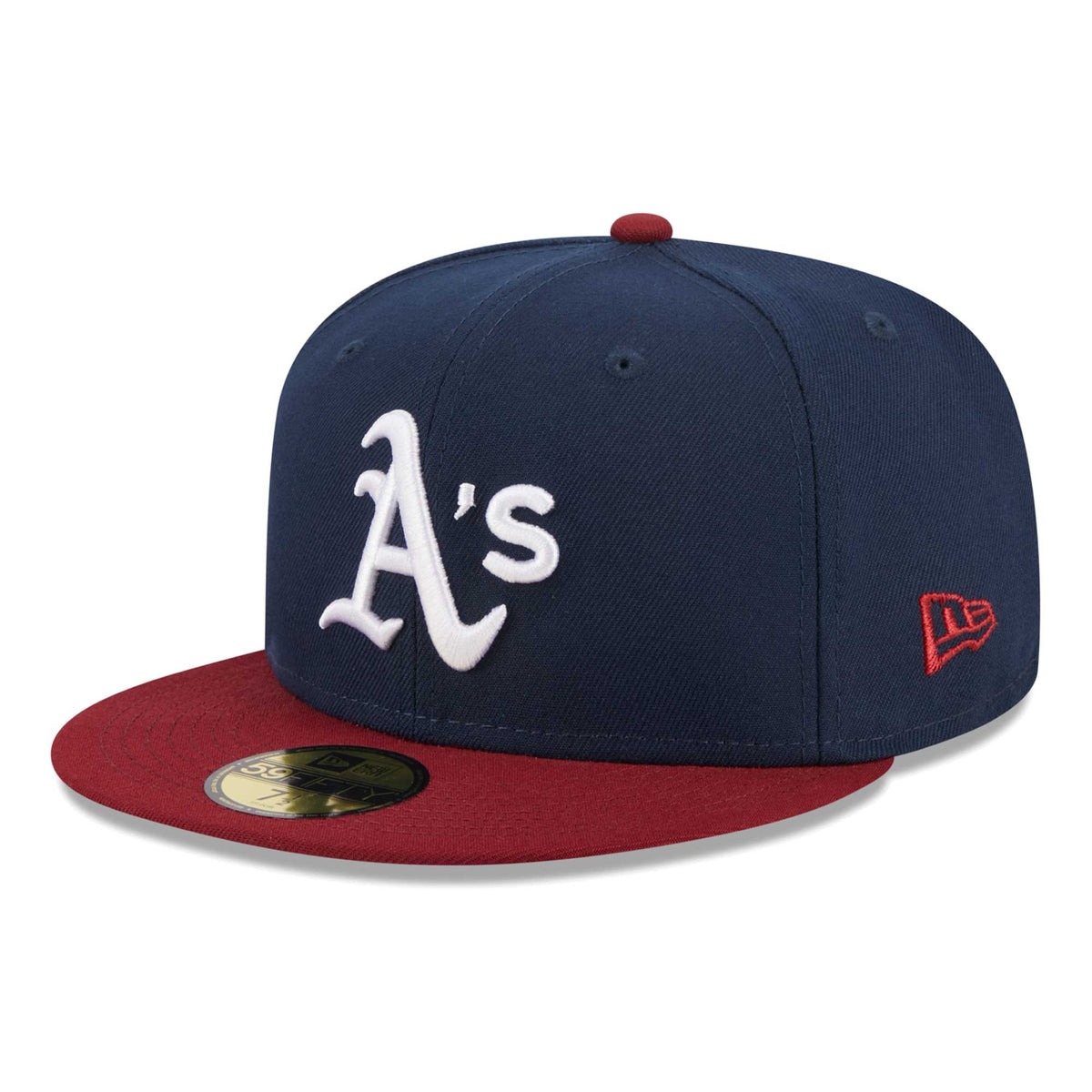 Oakland Athletics New Era Two-Tone Color Pack 59FIFTY Fitted Hat - Navy