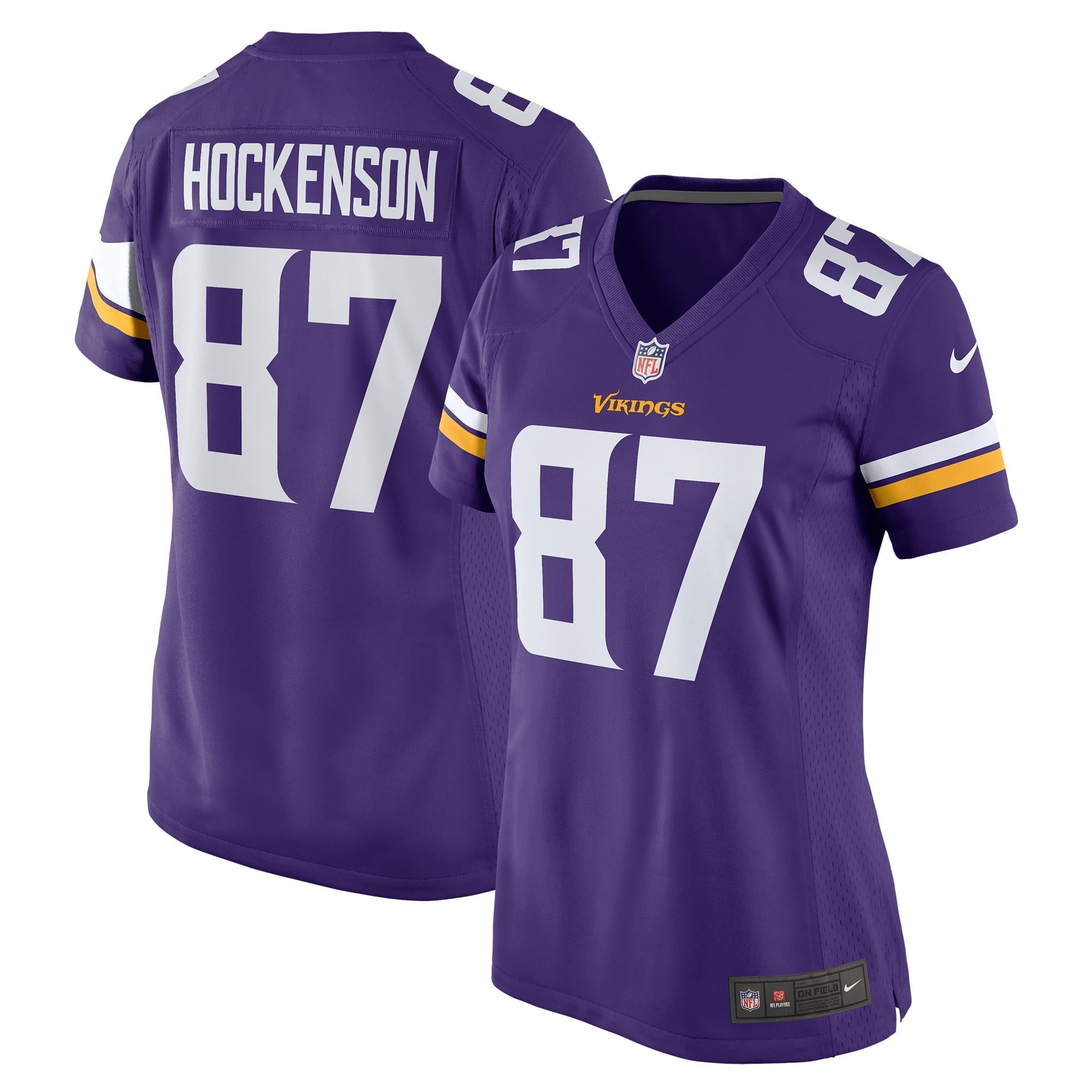 Women s Nike T.J. Hockenson Purple Minnesota Vikings Game Player Jersey