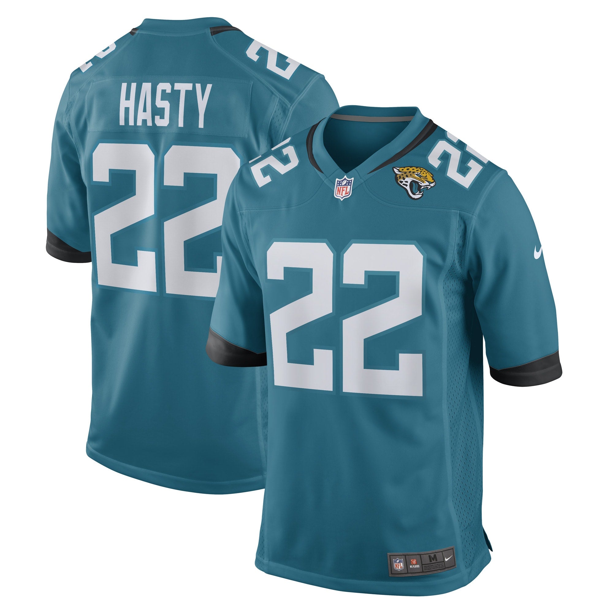 Jamycal Hasty Jacksonville Jaguars Nike Game Player Jersey   Teal