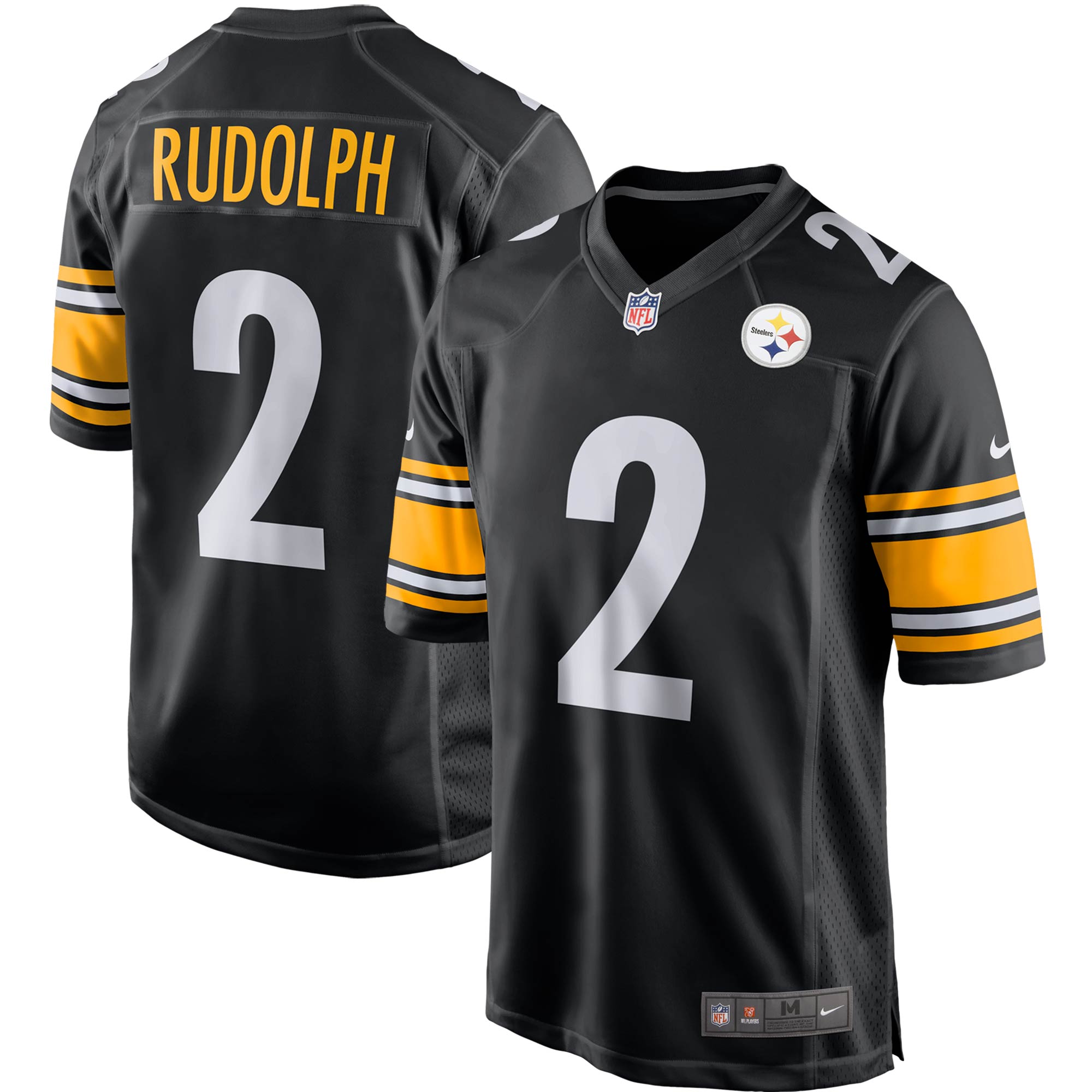 Mason Rudolph Pittsburgh Steelers Nike Game Player Jersey   Black
