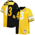 Troy Polamalu Pittsburgh Steelers Mitchell   Ness Big   Tall Split Legacy Retired Player Replica Jersey   Black/Gold