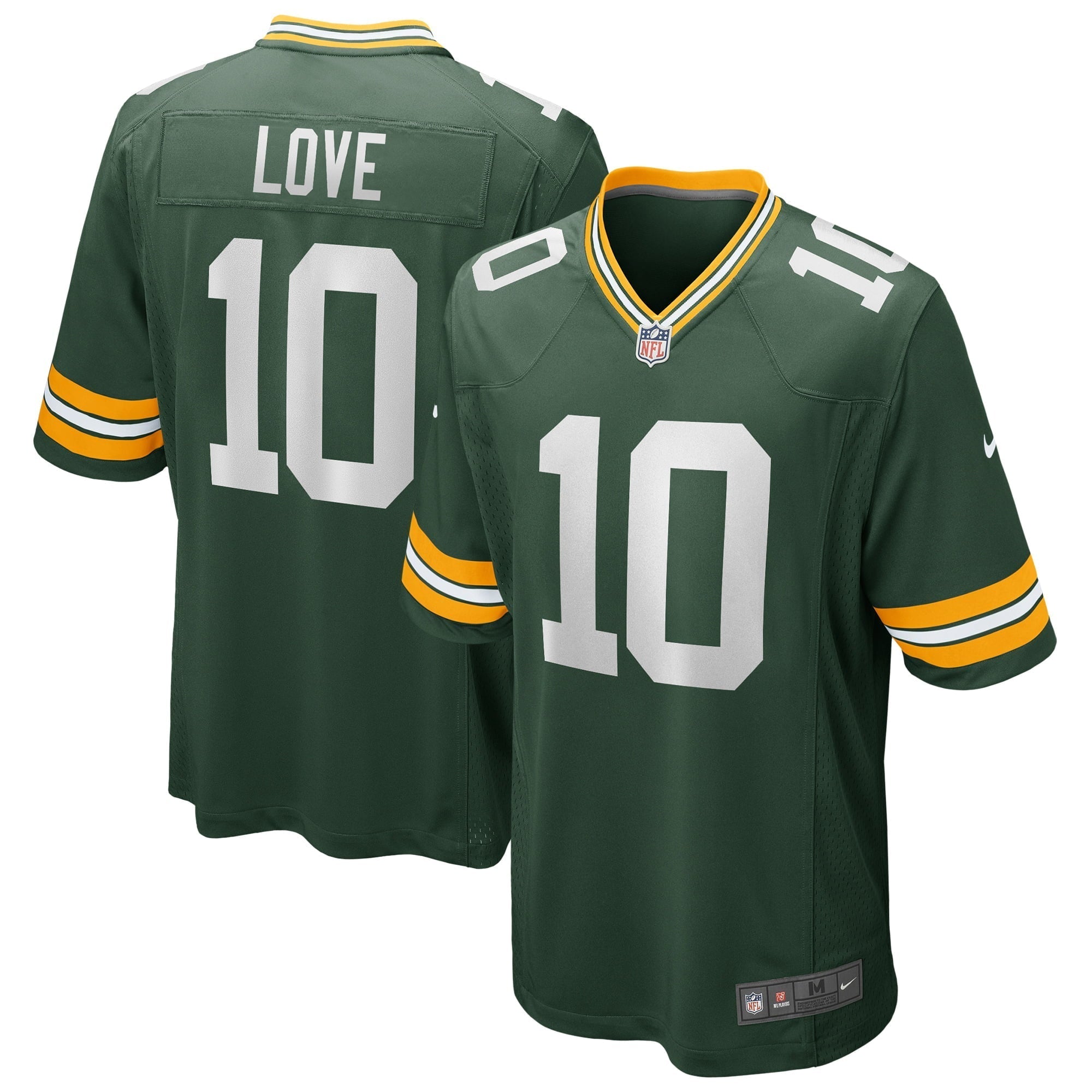 Men s Nike Jordans Love Green Green Bay Packers Player Game Jersey