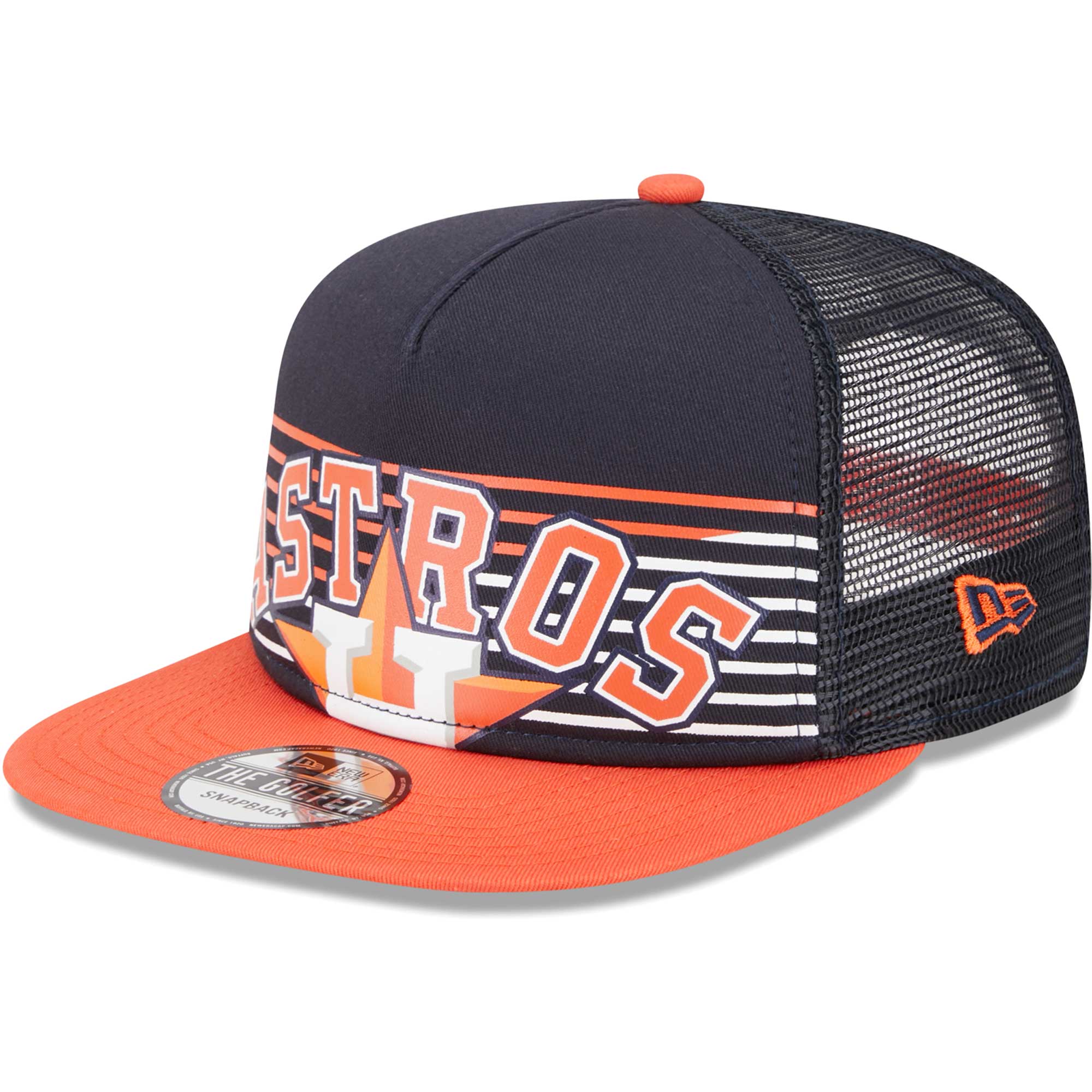 Houston Astros New Era Speed Golfer Trucker Snapback Hat - Navy